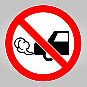 Do Not Switch On Engine Symbol Stock Illustration