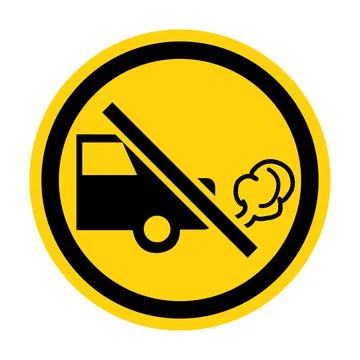 Do Not Switch On Engine Symbol Illustrazione stock