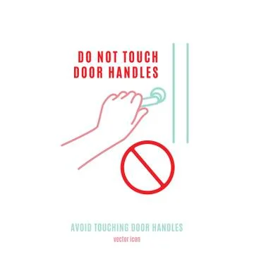 Do not touch handle-05 イラスト素材