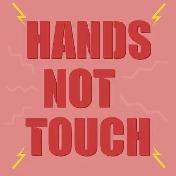 Do not touch Illustrazione stock