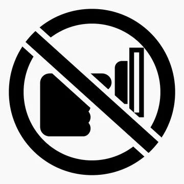 Do not touch Stock Illustration