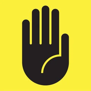 Do not touch sign Stock Illustration