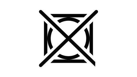 Do not tumble dry icon animation Stock Footage 152640154