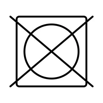 Do not tumble dry, icon in line design. drying, laundry, clothes, forbidden Stock Illustration