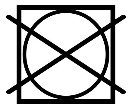 Do not tumble dry, laundry care symbol Stock Illustration