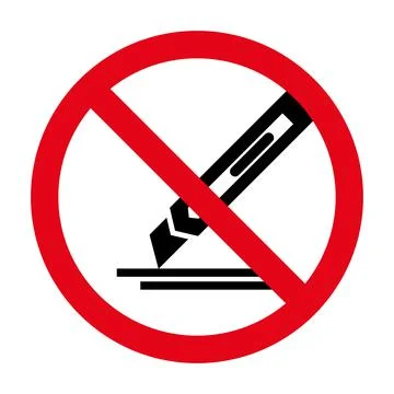 Do not use cutter icon. Stock Illustration