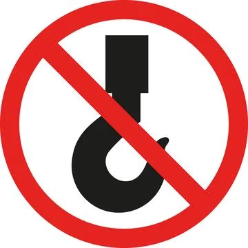 Do not use hooks sign. Stock Illustration