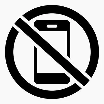 Do not use the telephone. Stock Illustration