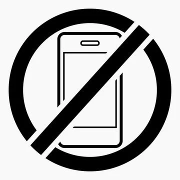 Do not use the telephone. Stock Illustration