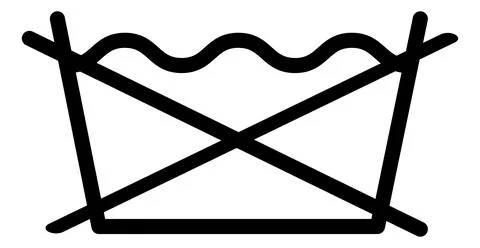 Do not wash, laundry care symbol Stock Illustration