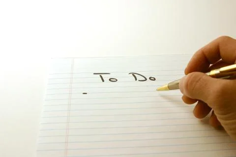 To do - notepad &amp; pen Stock Photos