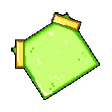 Do pinned paper notes pixel art vector illustration Stock Illustration