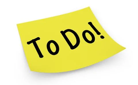 To do post-it Stock Illustration