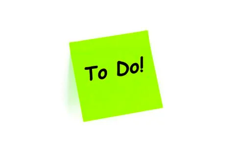 To Do! on a post-it note Stock Photos