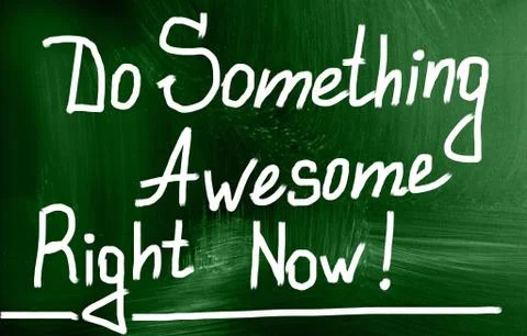 Do something awesome right now 스톡 일러스트