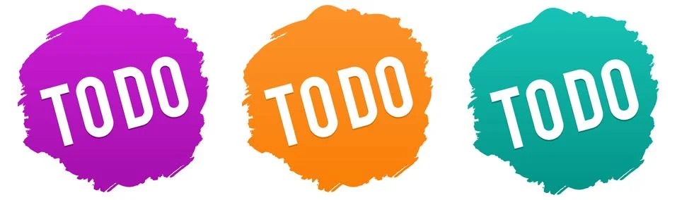 To Do vector Badge. Stock Illustration