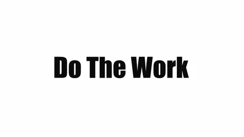 Do The Work Motivational Text Animation Vídeo Stock 340084254