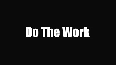 Do The Work Motivational Text Animation Stock Footage 340084255