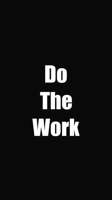 Do The Work Vertical Kinetic Typography Animation Stock Footage 340084263