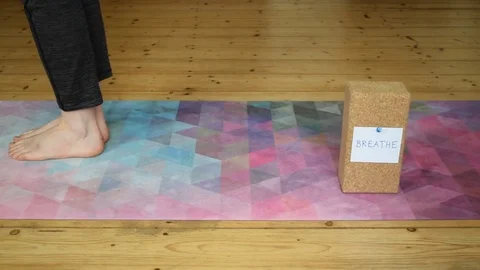 Do yoga with breath Stock Footage 72974725