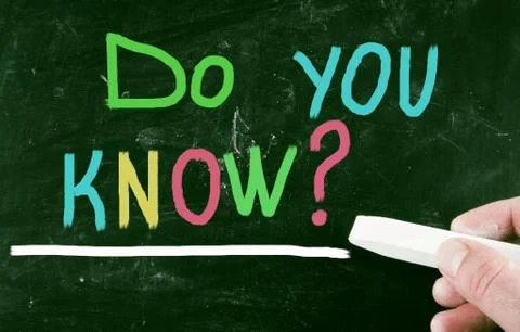 Do you know? Stock Illustration