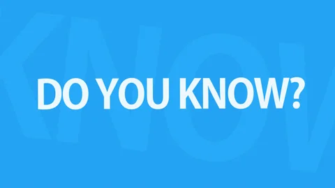 Do You Know transition for educational transmission Video stock 228866896