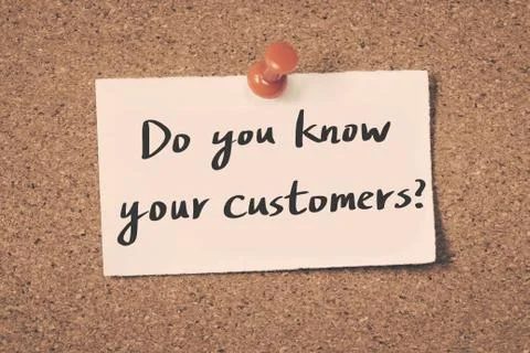 Do you know your customers? Stock Illustration