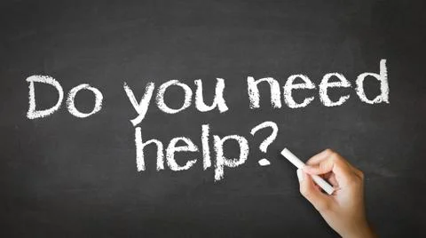 Do you need help Stock Illustration