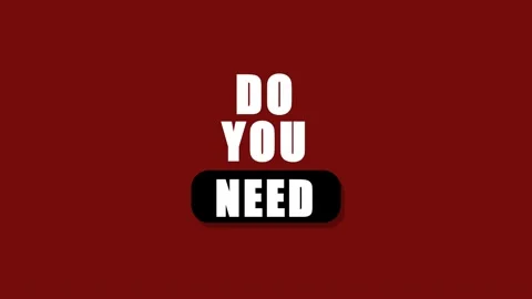 Do You Need Text Graphic Design on Red Background Video stock 342585164