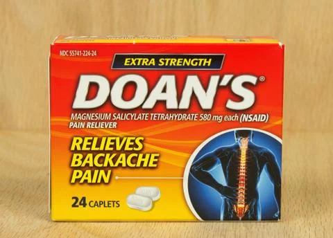 Doan's pain caplets Stock Illustration