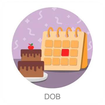 DOB Stock Illustration