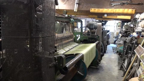 Dobcross weaving loom Stock Footage 212567973