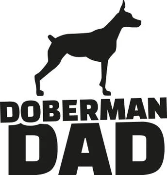Doberman dad Stock Illustration