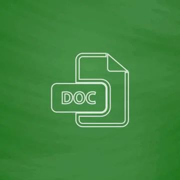 DOC computer symbol イラスト素材