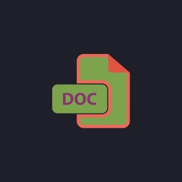 DOC computer symbol Illustrazione stock