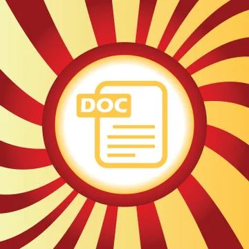 DOC file abstract icon Illustrazione stock