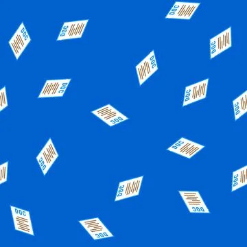 Doc file format document isometric icon seamless pattern Illustrazione stock