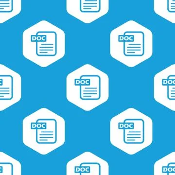 Doc file hexagon pattern Stock Illustration