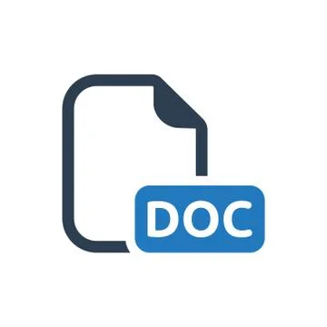 Doc file icon Stock Illustration