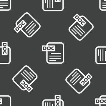 Doc file pattern Stock Illustration