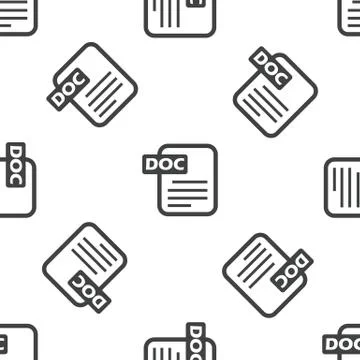 DOC file pattern Stock Illustration