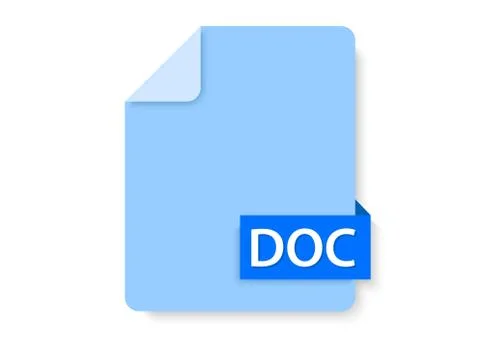 Doc files Stock Illustration