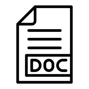 DOC Vector Icon Design Illustration Stock Illustration