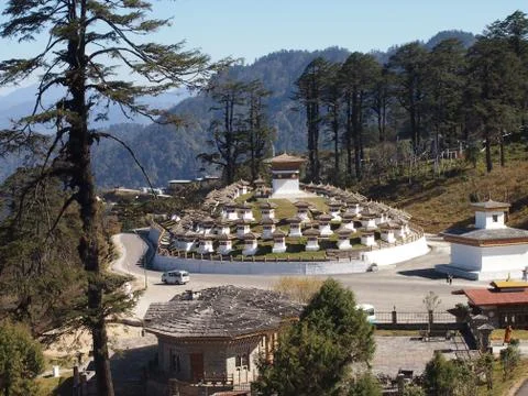 Dochula Pass Stock Photos