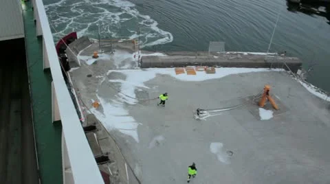 Dock Activity Stock Footage 20439984