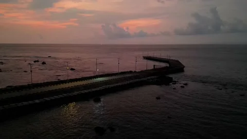 Dock and sunset Stock Footage 237841281