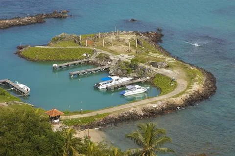 Dock from bird angle Stock Photos