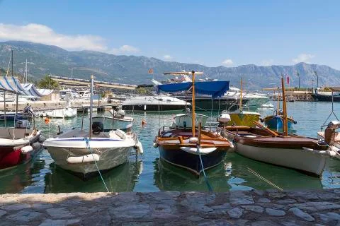 Dock for boats. Stock Photos