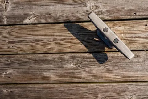 Dock Cleat in harbor Stock Photos