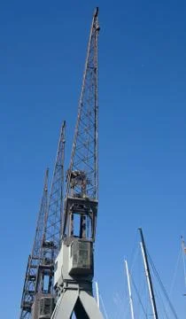 Dock crane Stock Photos